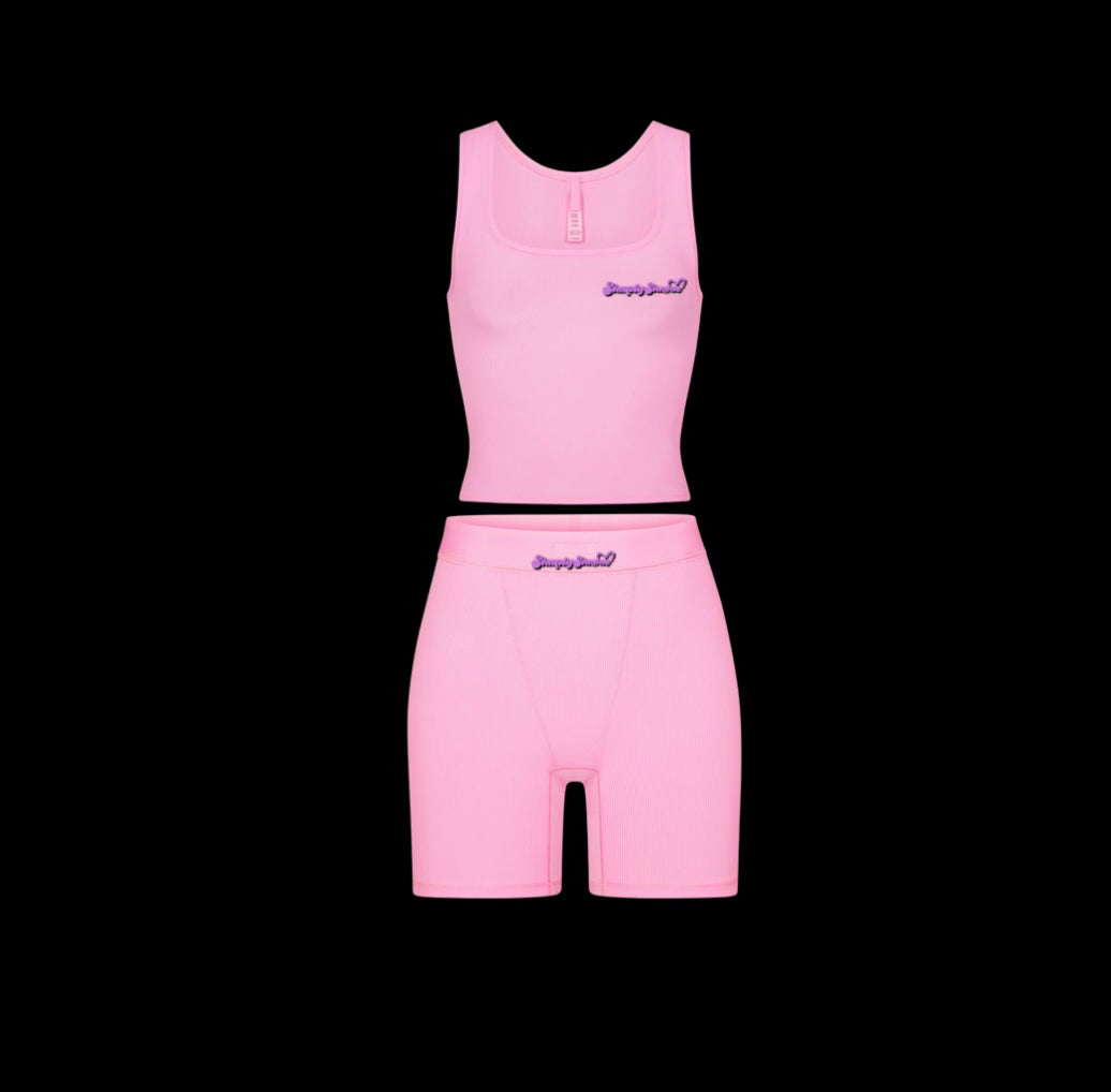 Boo You Whore - Short Light Pink Lounge Wear💕