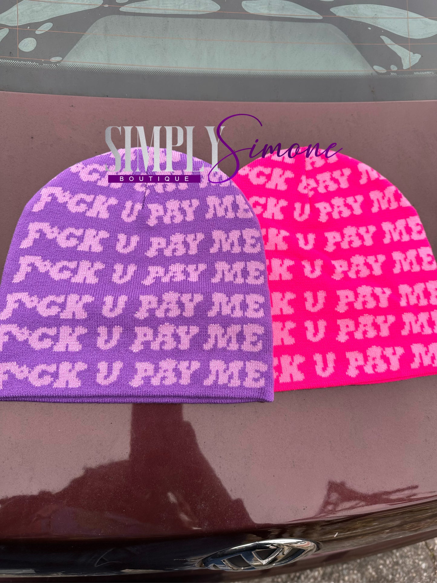 Simply F*ck You Pay Me Beanies❤️